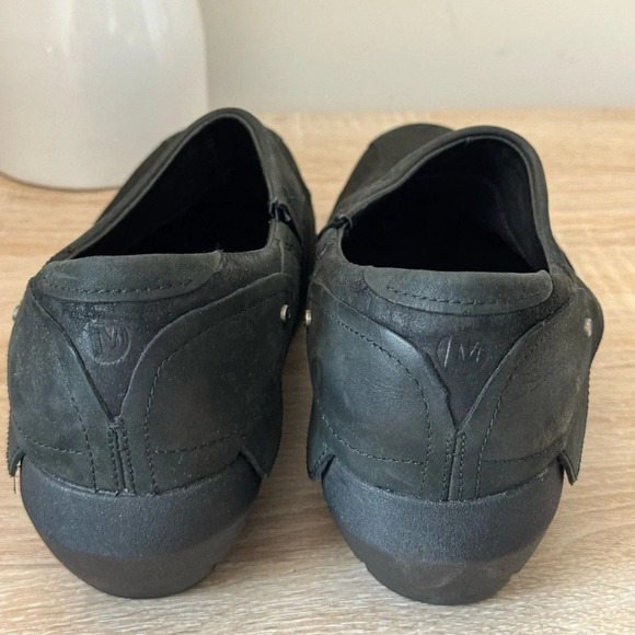 MERRELL Women’s Black Studded Leather clogs size 10 - Picture 5 of 7